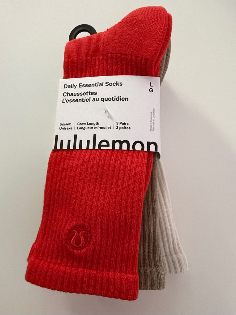 Lululemon - Daily Essentials Socks - Crew Length - 3 pack - NWT